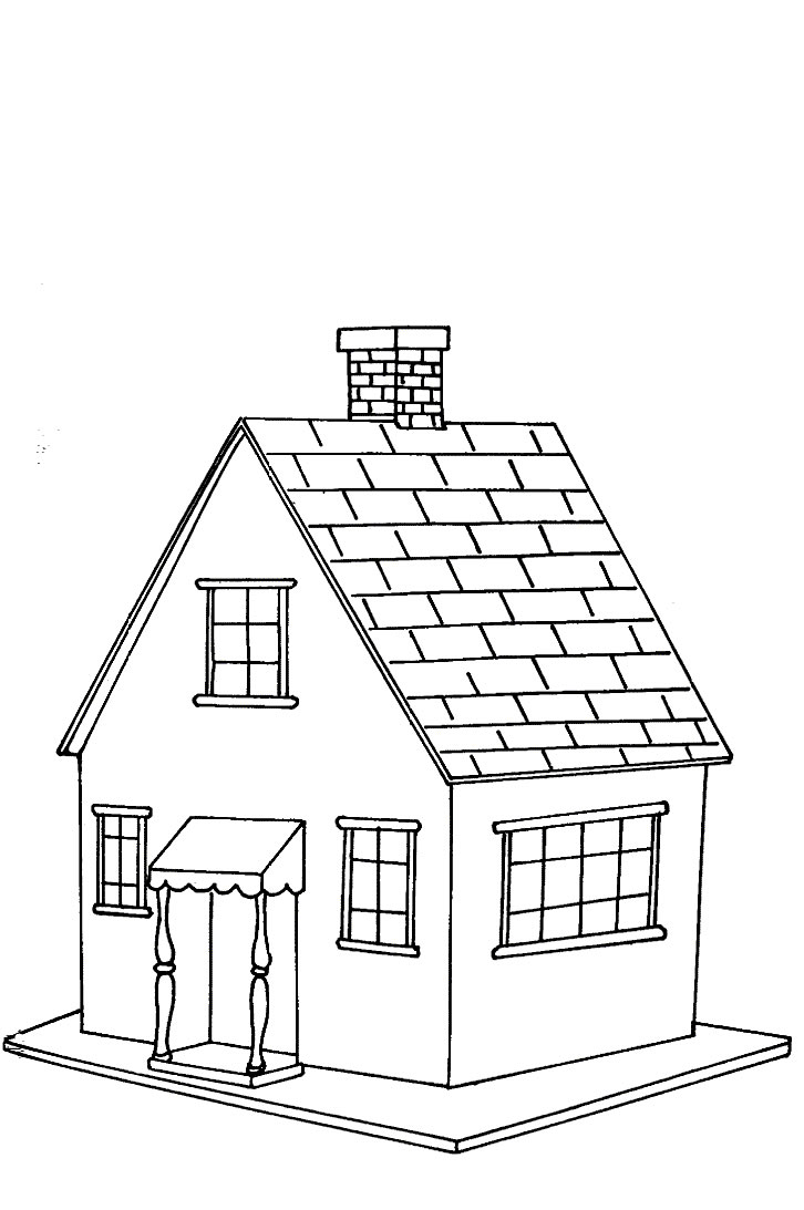 Domy i mieszkania kolorowanki